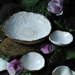 miski ceramiczne komplet mandala ceramika artystyczna arteliu